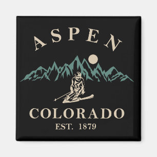 Aspen Colorado ski Magnet