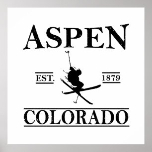 Aspen Colorado ski Poster