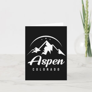 Aspen Colorado Ski Resort Skiing Snowboarding Card