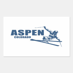 Aspen Colorado Skier Sticker