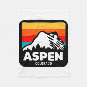 Aspen Colorado Skiing Snowboarding Family Trip  Fleece Blanket