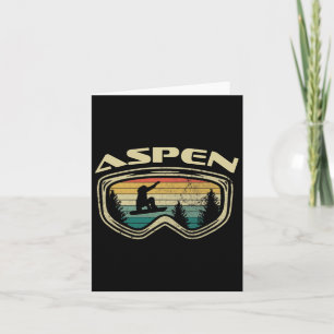 Aspen Colorado Snowboard Distressed Goggles Big Ai Card