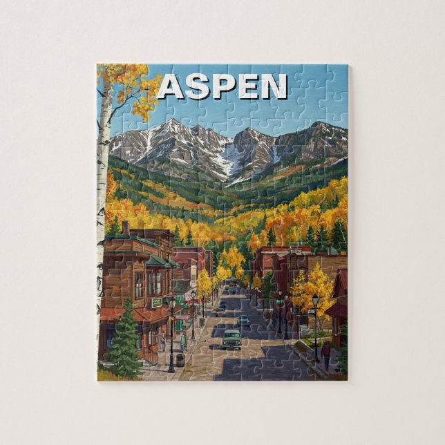 Aspen Colorado Travel Jigsaw Puzzle (Vertical)