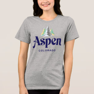 Aspen Colorado United States Tri-Blend Shirt