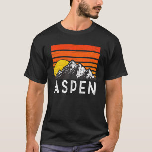 Aspen Colorado Usa Retro Vintage Mountain T-Shirt