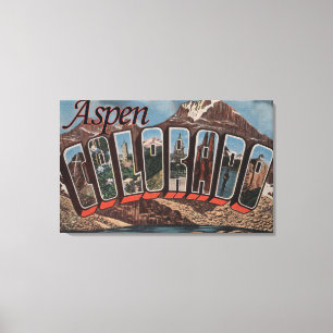 Aspen, ColoradoLarge Letter ScenesAspen, CO Canvas Print