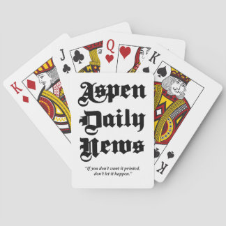 Aspen Daily News Custom Playing Cards