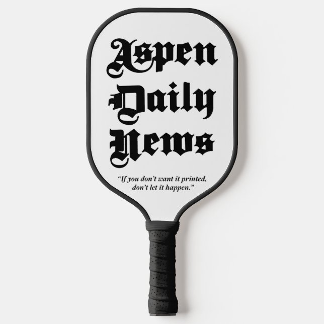 Aspen Daily News Paddle Board (Front)