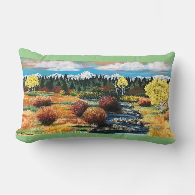 Aspen Fall Meadow Pillow (Front)