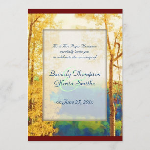 Aspen Glow WEDDING invitation