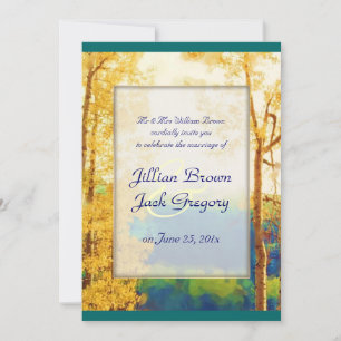 Aspen Glow WEDDING invitation