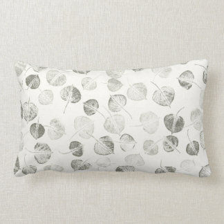 Aspen Leaf Pattern Design © Sandy Long Lumbar Pillow