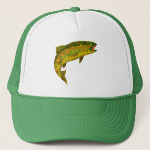 Aspen Leaf Rainbow Trout 3 Trucker Hat