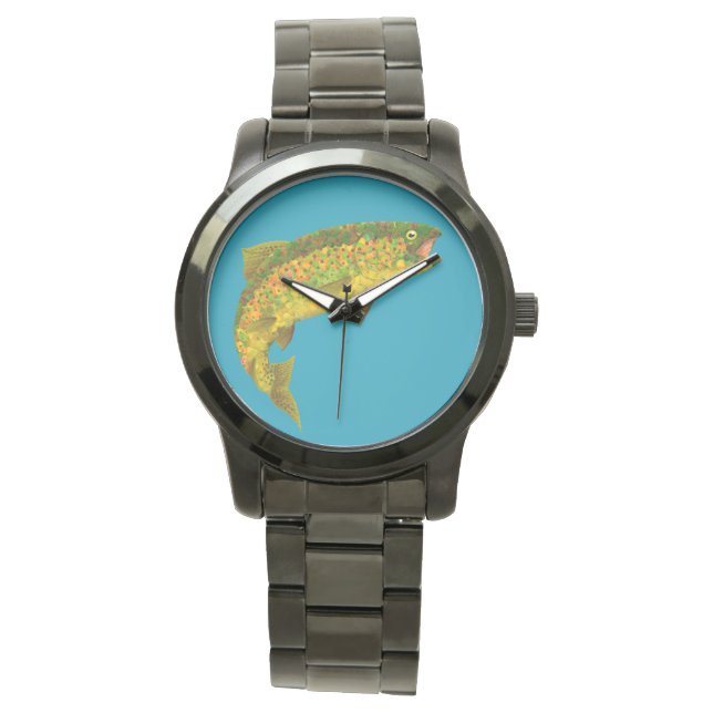 Aspen Leaf Rainbow Trout 3 Watch (Front)