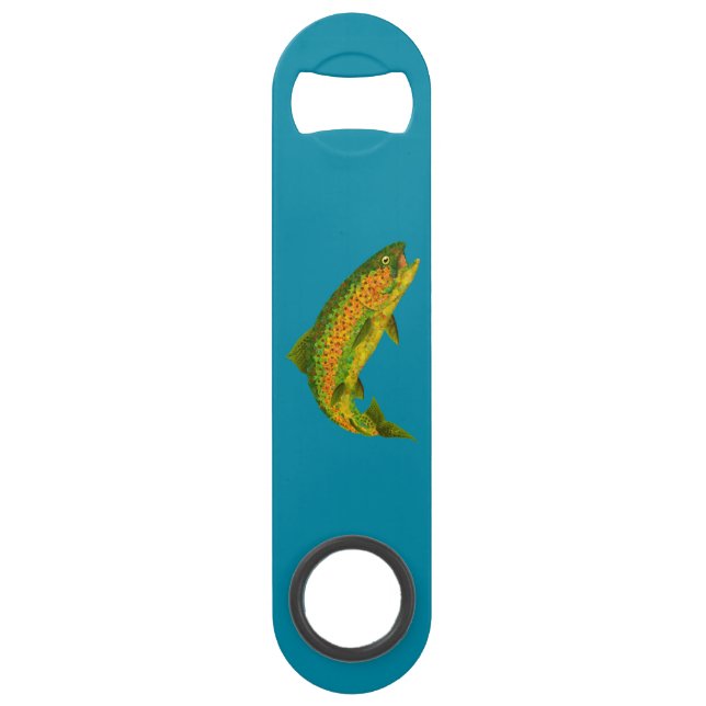 Aspen Leaf Rainbow Trout 4 Bar Key (Front)