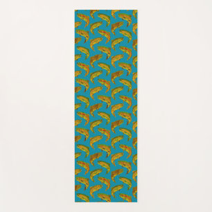Aspen Leaf Rainbow Trout Seamless Pattern 2018 Yoga Mat