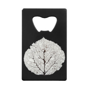 Aspen Leaf Skeleton 1 Credit Card Bottle Opener