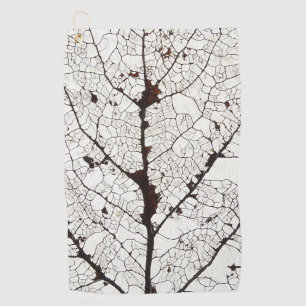 Aspen Leaf Skeleton 1 Golf Towel