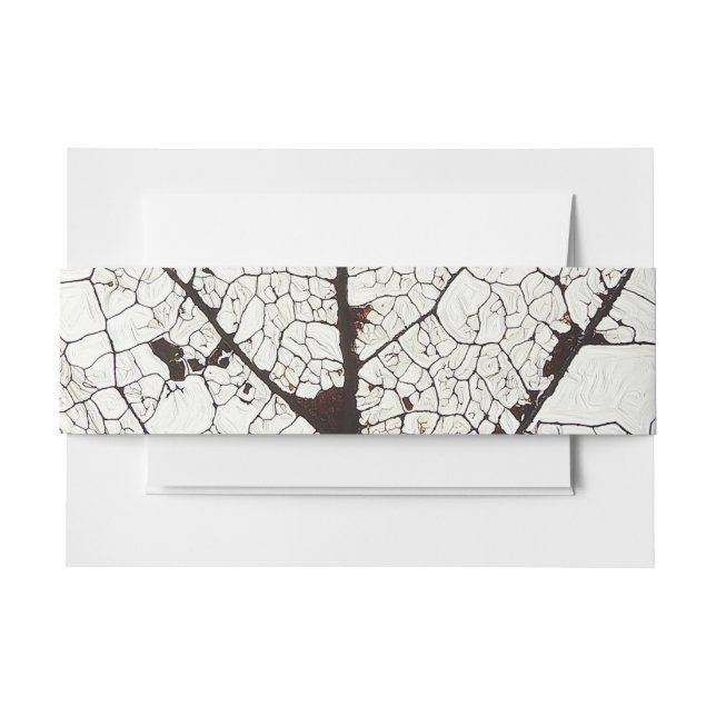 Aspen Leaf Skeleton 1 Invitation Belly Band (Front Example)