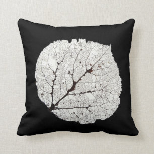Aspen Leaf Skeleton 1 Throw Pillow