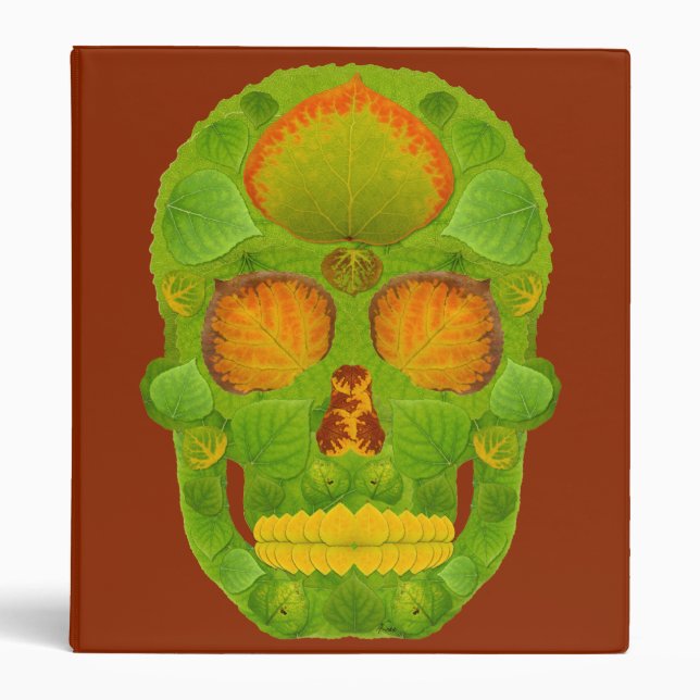 Aspen Leaf Skull 10 Binder (Front)