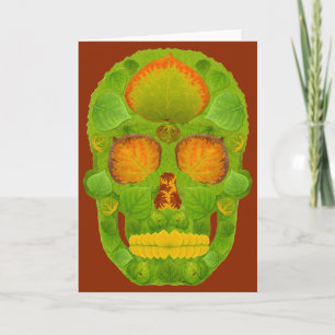 Aspen Leaf Skull 10 Card