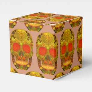 Aspen Leaf Skull 12 Favor Box