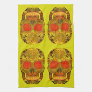 Aspen Leaf Skull 12 Kitchen Towel