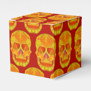 Aspen Leaf Skull 13 Favor Box
