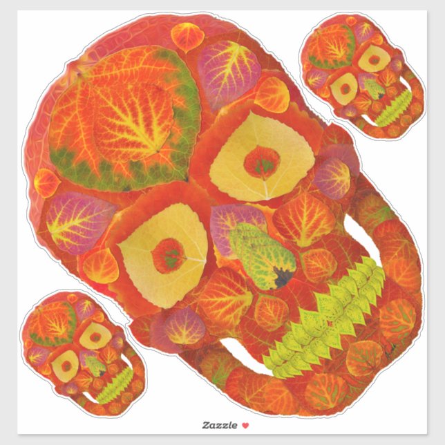 Aspen Leaf Skull 16 (Sheet)