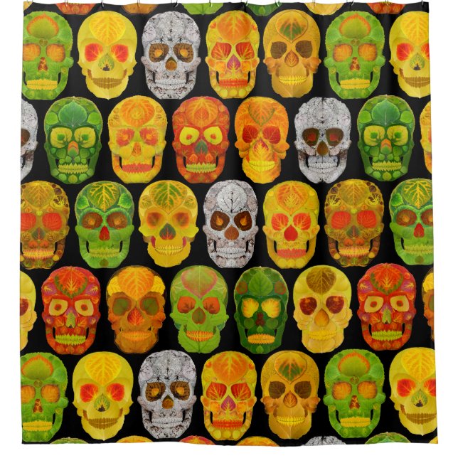 Aspen Leaf Skulls seamless pattern 2018 (Front)