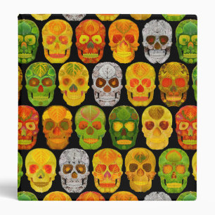 Aspen Leaf Skulls seamless pattern 2018 Binder
