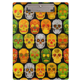 Aspen Leaf Skulls seamless pattern 2018 Clipboard