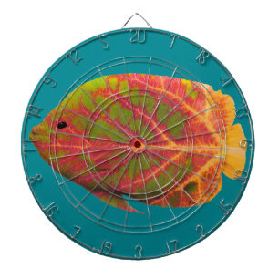 Aspen Leaf Tropical Fish 1 Dartboard