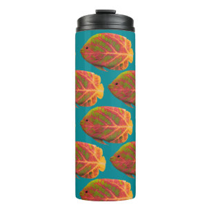 Aspen Leaf Tropical Fish 1 Thermal Tumbler