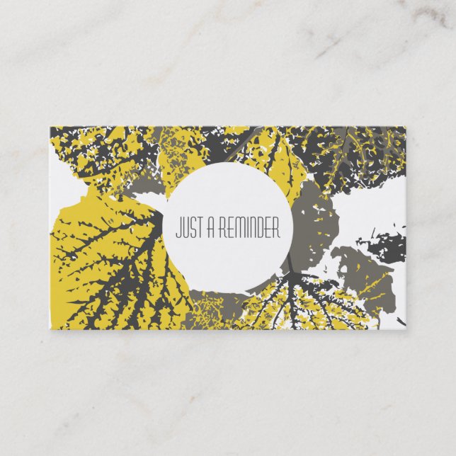 aspen leaves appointment reminder card (Front)