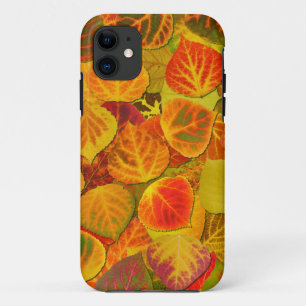 Aspen Leaves Collage Solid Medley 1 iPhone 11 Case