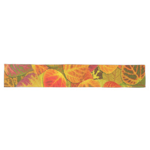 Aspen Leaves Collage Solid Medley 1 Long Table Runner