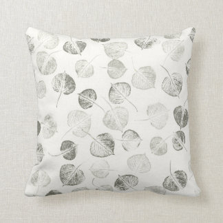 Aspen Leaves Pattern © Sandy Long Throw Pillow