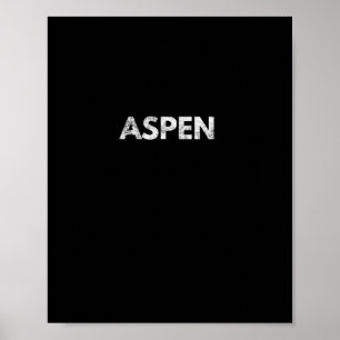 Aspen Long Sleeve Colorado Skiing Snowboarding Poster