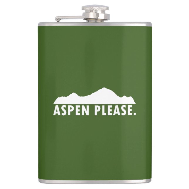 Aspen Please Hip Flask (Front)