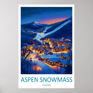 Aspen Ski Travel Vintage National Resort Park Poster