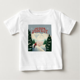 Aspen Skier Colorado Baby T-Shirt