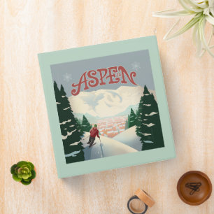 Aspen Skier Colorado Binder