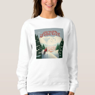 Aspen Skier Colorado Sweatshirt