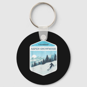 Aspen snowmass ski resort colorado snowboarding  keychain