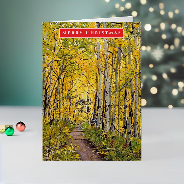 Aspen Tree Holiday or Ocassion Greeting Card (Holiday In Situ 2)