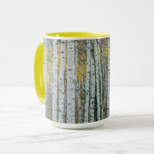 Aspen Tree Trunks Aspen, Colorado Mug