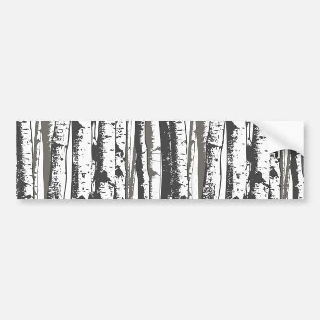 aspen trees bumper sticker (Front)