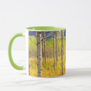 Aspen Trees in Autumn in the Rockies Mug